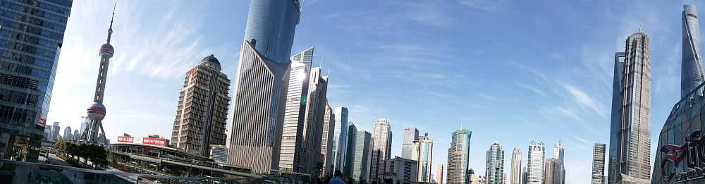 上海陸家嘴高樓全景